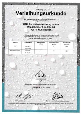 Beschichtung Qualitätsnachweis