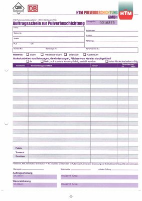 Beschichtung Auftrag